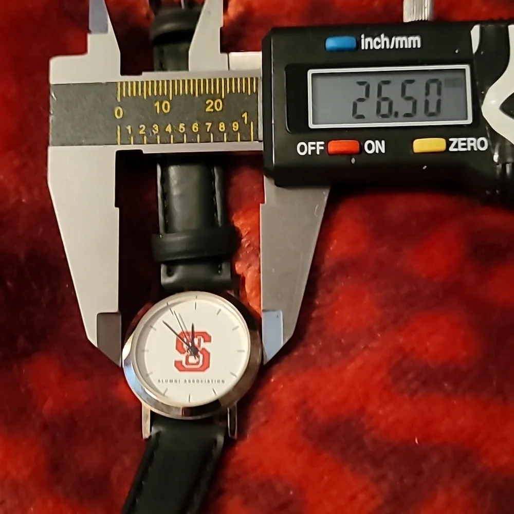 North Carolina State Alumni Association Quartz Analog Womens Watch Black Band‎